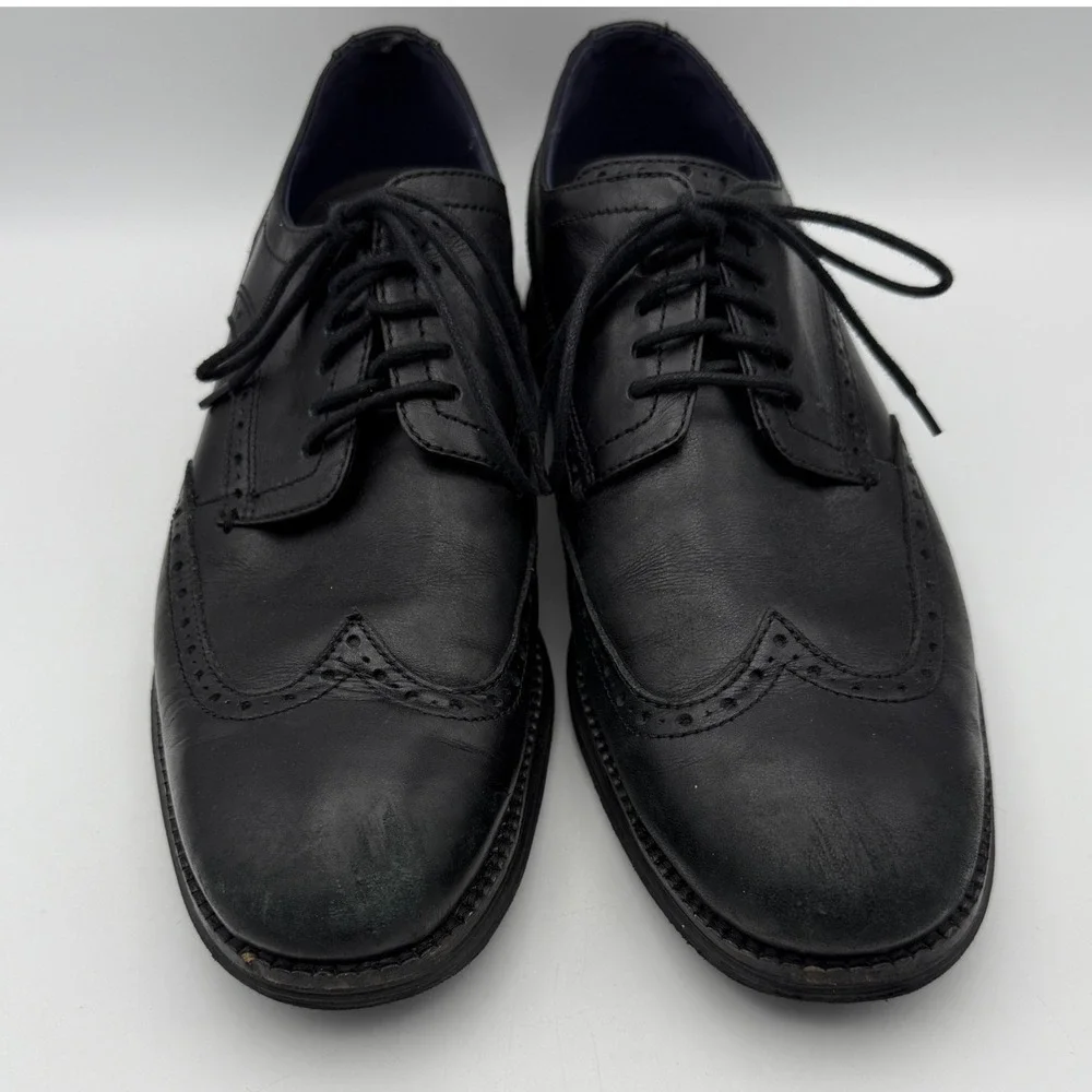 Cole Haan Grand Evolution Wingtip Oxford Men's 9M Leather‎ Dress Shoes Black